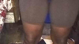 Hot Ebony Babe on Yoga