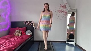 TinniAngel JOI Countdown: Watch Me Try On Beach Outfits & Jerk Off POV
