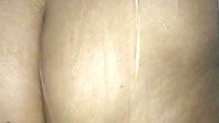 With my toy in the shower