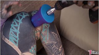 Lily Lu’s alt babe gets holes worked over with toys and machine pounding