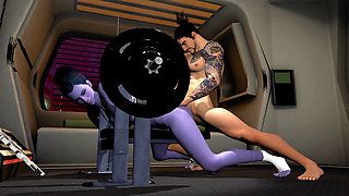 Hanzo Pounding Widowmaker's Ass Hard in the Gym - Overwatch Parody
