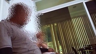 My Roommate Touches My Breasts And Ass, Then I Suck His Juicy Black Cock