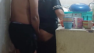 Employee Fucked in the Kitchen, My Boss's Wife Almost Caught Us in Mexico City