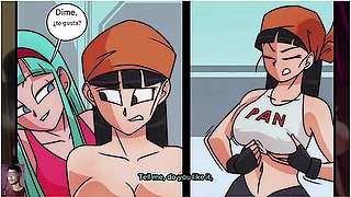 Sexo Duro And Car Toon - Pan And Bra In A Hot Sleepover: Pan Gets Turned On By Watching Vegeta And Bulma Fucking And Masturba