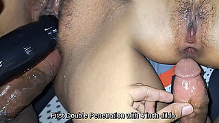 Teen Asian experience a Double Penetration! First time anal sex and double penetrating