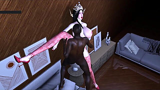 Goddess of the Fantasy Glow Realm - 3D Animation Hentai