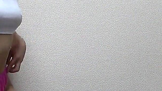 Thong Gym Clothes Room Cleaning, Girl in Girls' Apartment in Japan Cleans While Spill Out Natural Tits From Short Gym Clothes