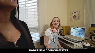 Dadcrush - step daughter and her best friends pounded abnormal step dad