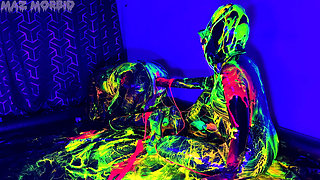 Uv Wet and Messy Gimpy Double Fisting 4K with Patricia