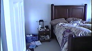 Asian wife, unaware she is being filmed, showering and changing