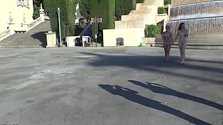 Liza Del Sierra have hardcore group sex outdoor