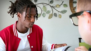 Big Cock Guy Licking And Fucking Ebony Pussy