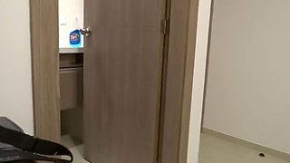 Horny Stepmom Returns From Beach, Strips, Pisses, Bathes, Then Watches Me Jerk Off
