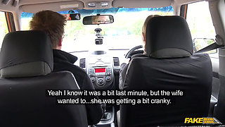 Fake Driving School - Naughty Student Satine Spark Blows Instructor for Passed Driving Test