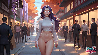 Purple Hair Sensation: Tokyo Alley Cum Drip