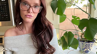 Redhead Stepdaughter Blowjob Facial - Chloe Foxxe Fucks Stepdad Alex Adams - Family Roleplay POV