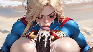 Neighbors Big-Butted Wife Craves Deep Creampie from Her Man, Spilling Cum Balls-Deep