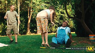 Daddy4k. beauty is hardcore while boyfriend is not around