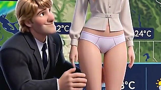 Anna Frozen News Forecast - She Gets Fucked Live on Air