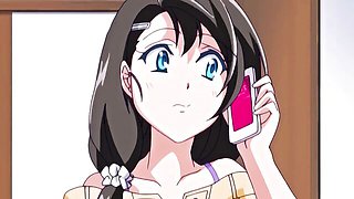 Mustard jacket pushed up, blue eyes water as the ahegao face takes over