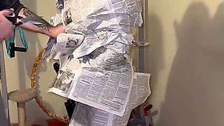 Newspaper Fetish - Wrapping Me in Newspaper