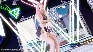 Mmd Twice - I Can't Stop Me Seraphine Sexy Striptease League of Legends Hentai Uncensored