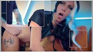 Horny Alt Schoolgirl Gets Stuck And Ends Up Getting Fucked And Bred By Helpful Neighbor