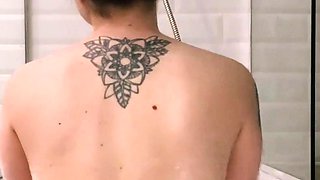 Amateur Babe with Humongous Titties Masturbates Solo