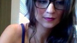 Tattoed Amateur Webcam Girl Hot Dildo Action Masturbation
