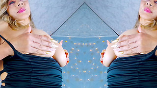 Sexy mature wants you to cover her tits with milk!!