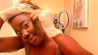 Ebony joi, pegging ebony, indian pegging strapon