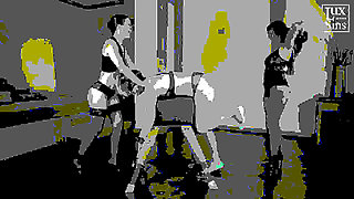 Lesbian Spanking with Goddess Aurora, Lina Twist & Miss Flora