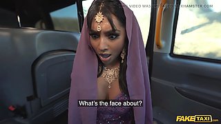 Faux taxi bengali nurse takes a Big Cock in her her narrow asian snatch with her Big Tits out