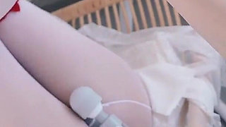 Ms20-a Girl Wearing White Stockings Was Brought to Orgasm by a Vibrator and Had Her Feet Tickled