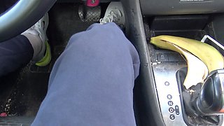 Milf Souzan Halabi catches a real voyeur showing off his hard dick to her