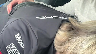 I Suck While Driving My Boyfriend While Passing Trucks Ahah