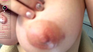 Chubby Brunette Big Boobs Dildo Masturbation