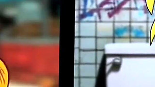 White Wife Sucks Big Black Cock in Dirty Public Toilet. Wife Blowjob BBC Glory Hole