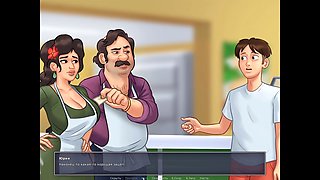 Summertime saga, teacher fuck, hand-job