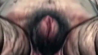 Horny Fat BBW Hairy Pussy Solo Masturbation - Moaning Wet Bush Orgasm
