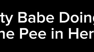 Pretty Babe Doing an Insane Pee in Her Bed