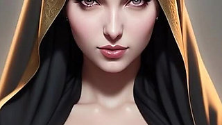 Gol Big Boobed Anime with Hijab Nude