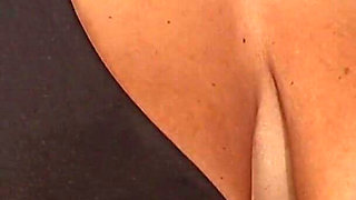 Only Wearing a Sports Top with Her Saggy Breasts to the Gym