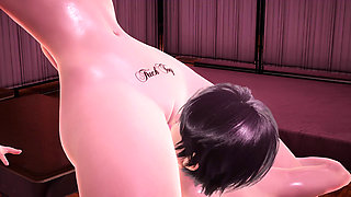 Big Tits Amelia in Red Bikini for 3D Animation - Puffy Pussy Licking and Moans, Intense Ass Licking and Squirt