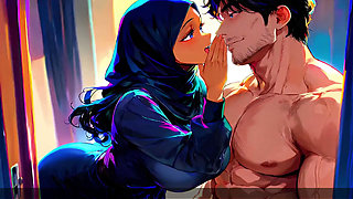 Married Muslim MILF Sneaky Cheating Uncensored Hentai Creampie