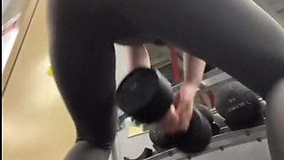 Public Masturbate Pussy While I Train My Big Ass in the Gym. Anal Fuck. Squirting