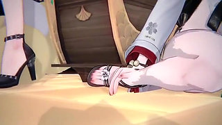 Wuthering Waves - Lucilla X Hiyuki FFM Sex -3d Hentai Animations