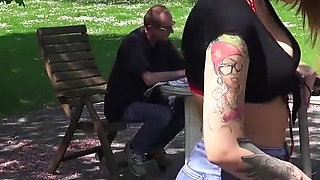 Christie Star & Uli, hot sex with my stepdaddy after hard work in the garden