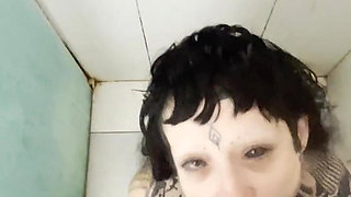 Tattooed Slut Never Stops Halfway Every Drop, Every Time, All the Piss