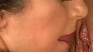 Faye Rampton and Gilly Sampson dress up to fuck and eat pussy